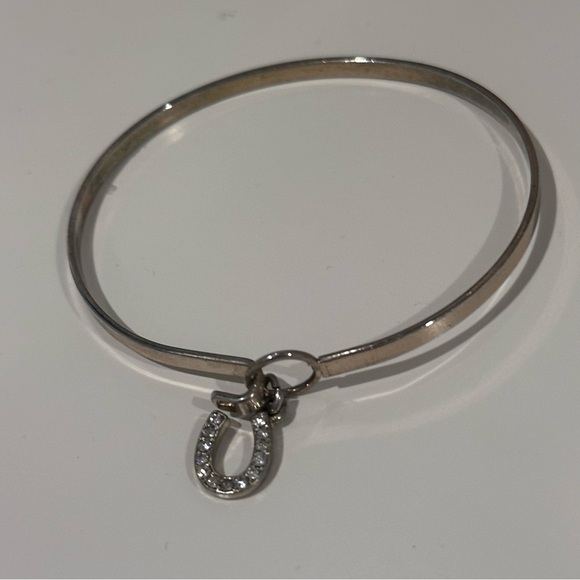 Lucky Horseshoe Bangle Bracelet - Picture 2 of 2
